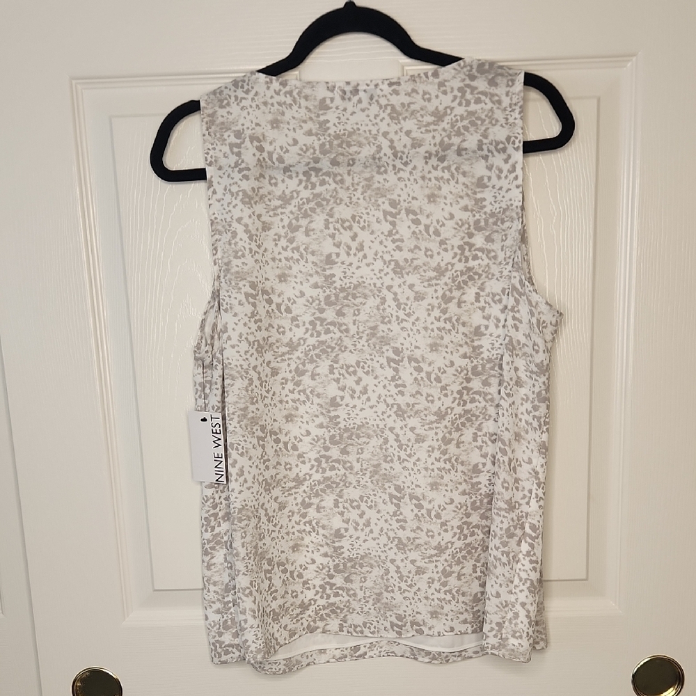 Nine West Women's Cream Sleeveless Top - Picture 9 of 11
